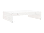4-piece garden furniture set, white, solid pine wood KJNE33367