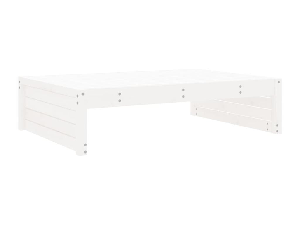 4-piece garden furniture set, white, solid pine wood KJNE33367