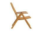 Reclining garden chairs and cushions, set of 6, teak wood IRBT50804