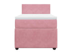 Decohaute bed base with 90x200 cm pink velvet mattress YHYT05135